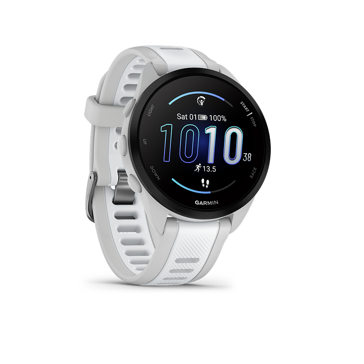 Forerunner165_HR_whitestone_front-right_0000_tidal_blue_watchface_outlined