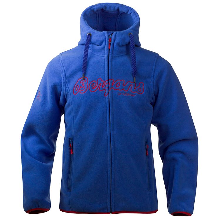 Bryggen Youth Jacket - Warm Cobalt/Red