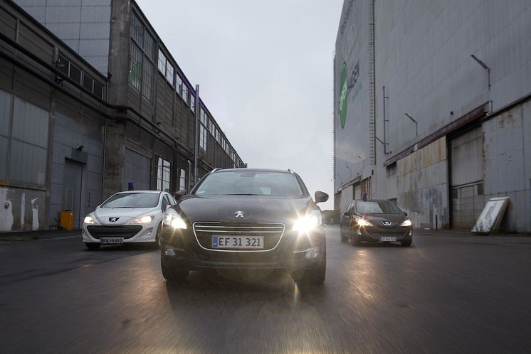 Peugeot-modeller i biljagt