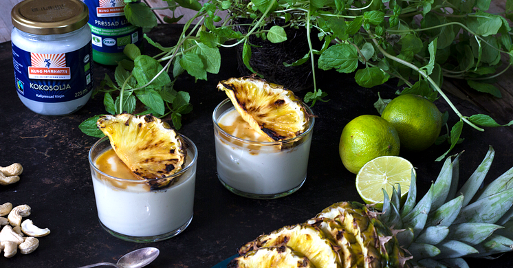 Vegetariskt grillrecept - ananas