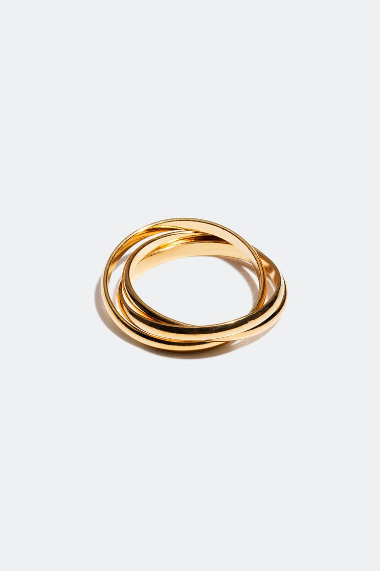 Rings Sterling silver with 18k gold plating 