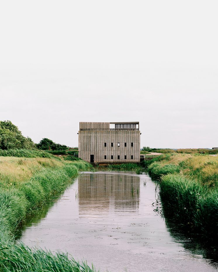 Johansen Skovsted Arkitekter. Pumpestation ved Skjern Å.