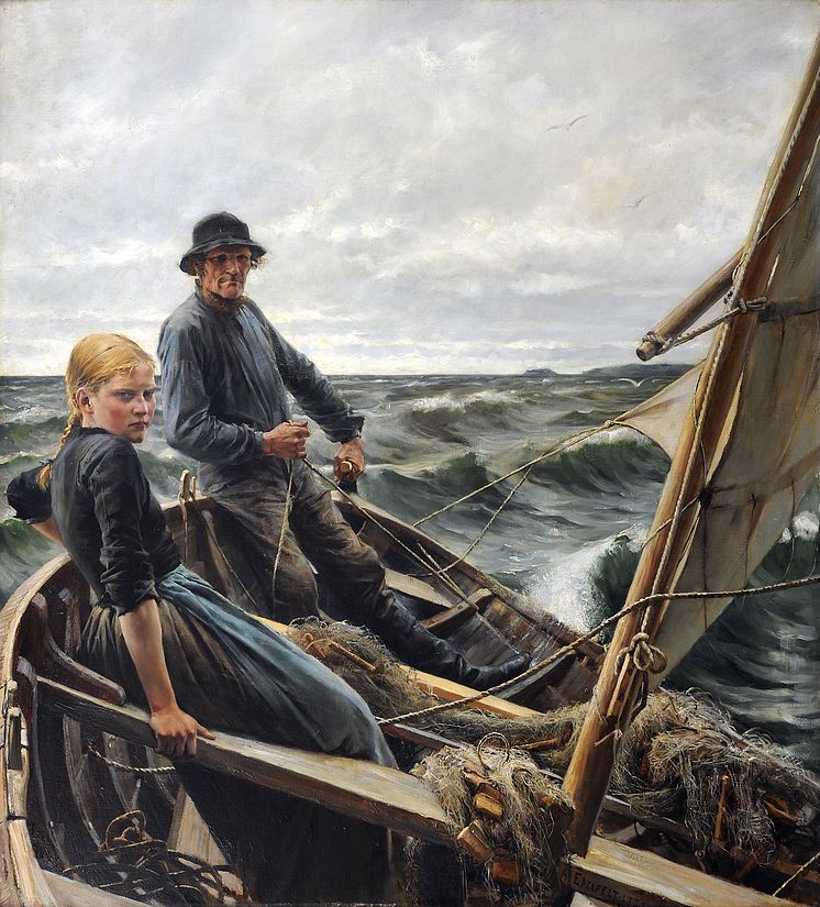 Edelfelt, På havet