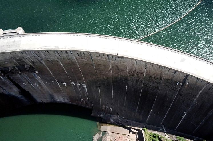 Kariba dam on the Zambezi river - Credits DAFNE Project  Politecnico di Milano - ATEC-3D