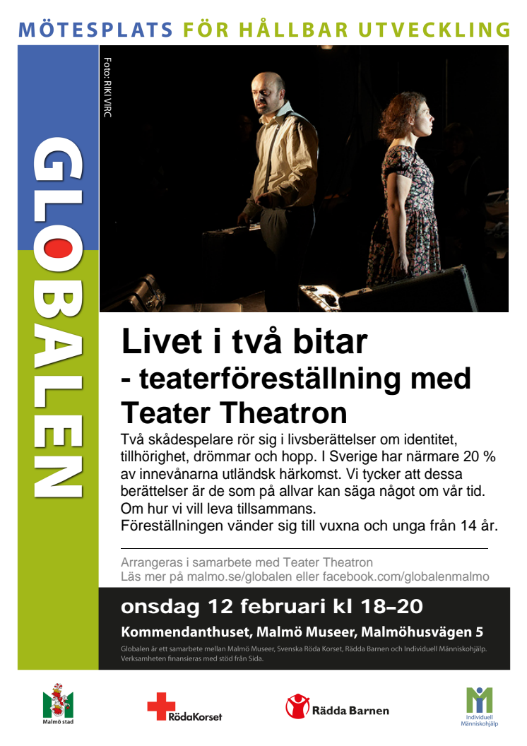 Livet i två bitar – teaterföreställning med Teater Theatron