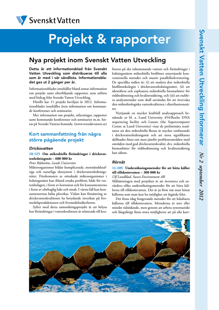 SVU:s Informationsblad Nr 2 september 2012