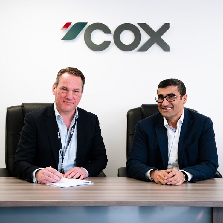 Cox Marine - From left - Gavin Wesson and Ghassan Al Binali