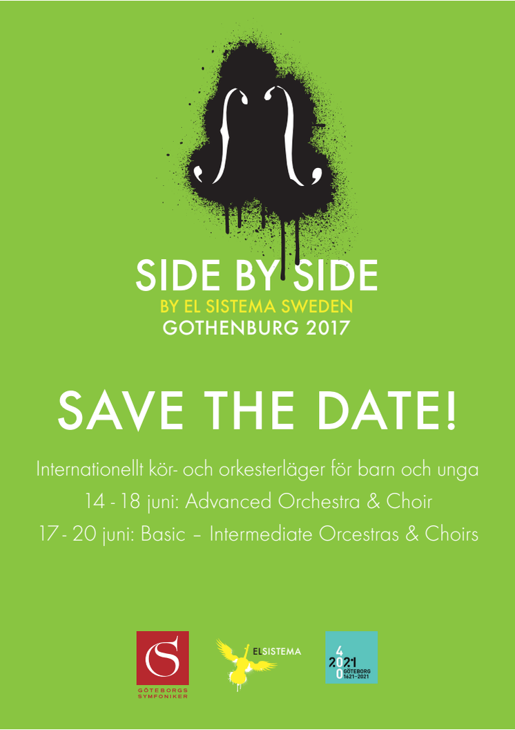 ​Save the date! Side by Side by El Sistema 2017