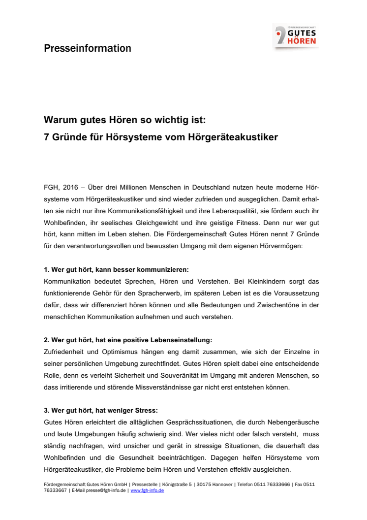 Warum gutes Hören so wichtig ist: 7 Gründe für Hörsysteme vom Hörgeräteakustiker