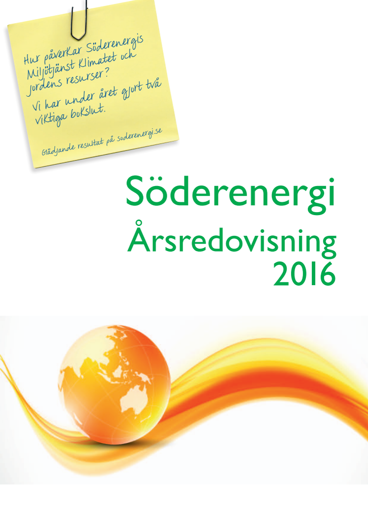 Söderenergi Årsredovisning 2016