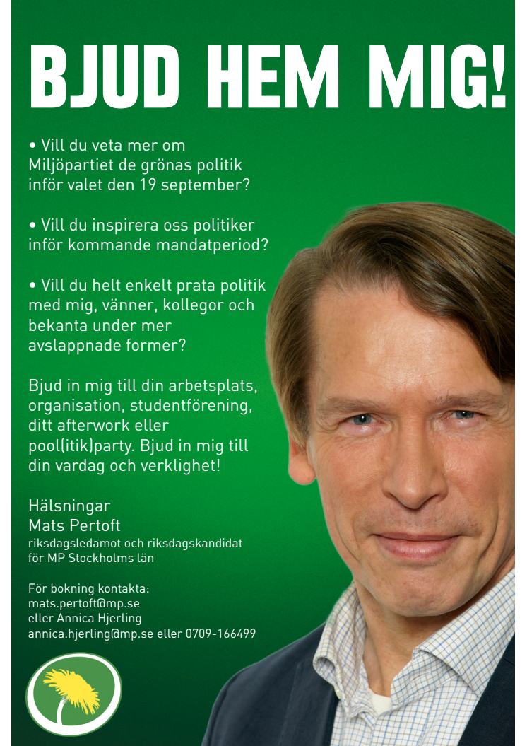 "Bjud hem mig!"-kampanjen Mats Pertoft (MP)