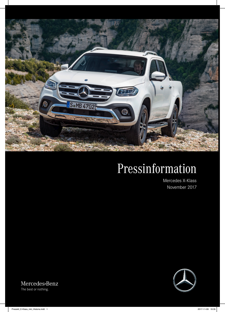 Material från dagens press-event - Mercedes X-Klass