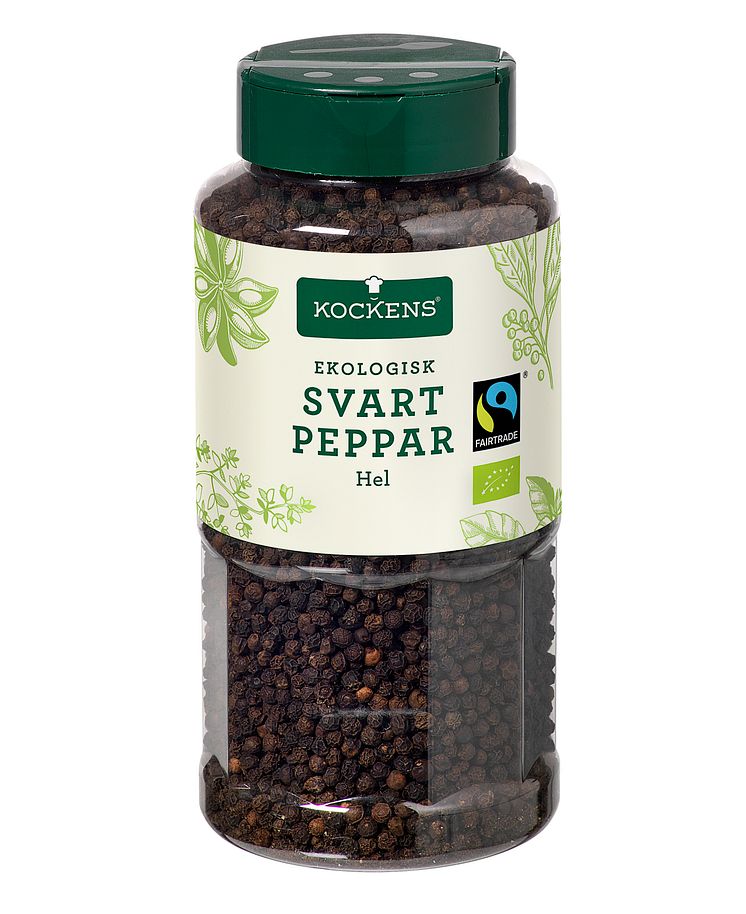 Svartpeppar hel eko Fairtrade