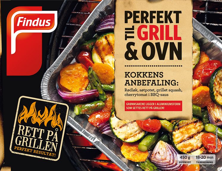 Grillgrønnsaker m/ BBQ-saus