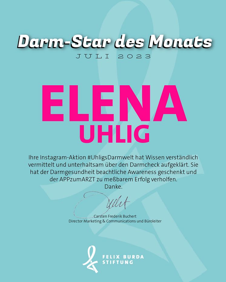 Darm-Star des Monats: Elena Uhlig