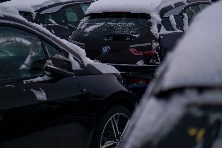 BMW i3 på kaia i Drammen