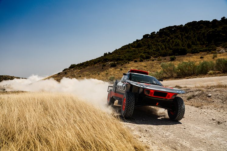 Test af Audi RS Q e-tron E2 i Zaragoza (juli 2022)