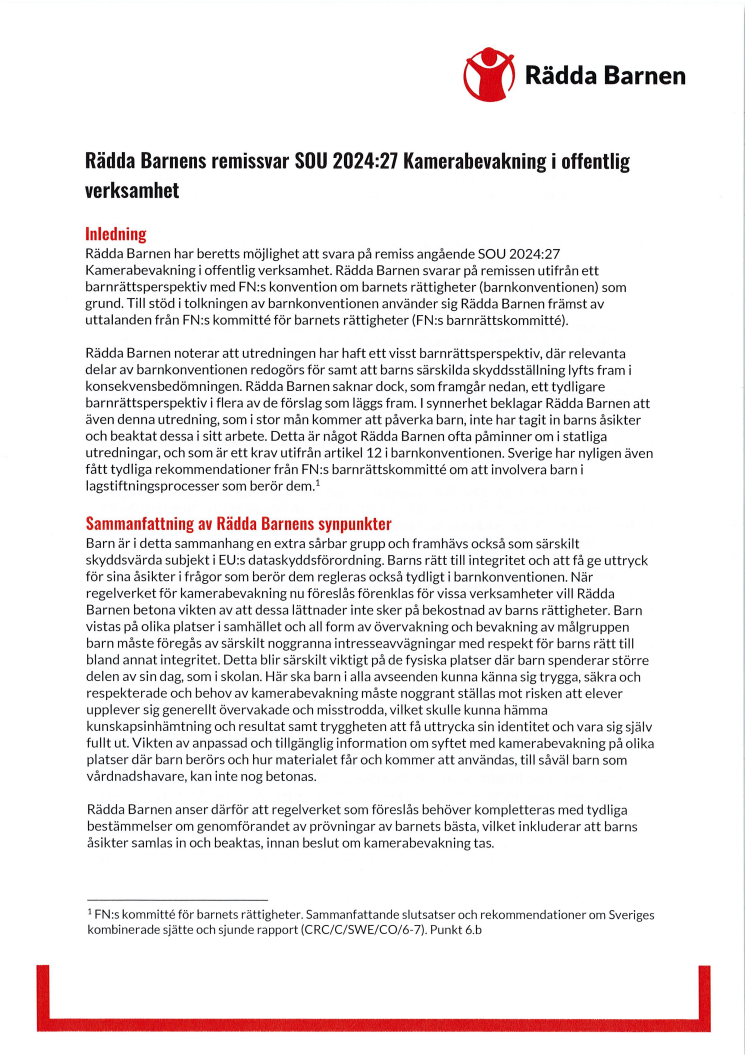 Remissvar SOU 2024 27 Rädda Barnen.pdf