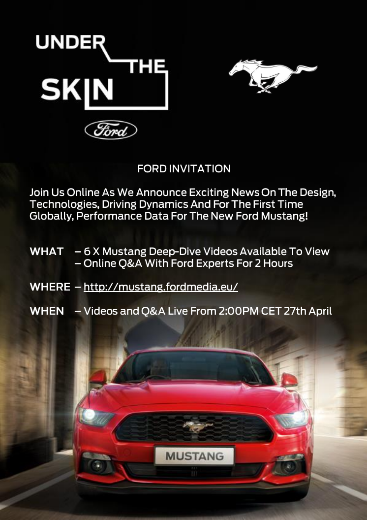 Ford inviterer til "Under the Skin"