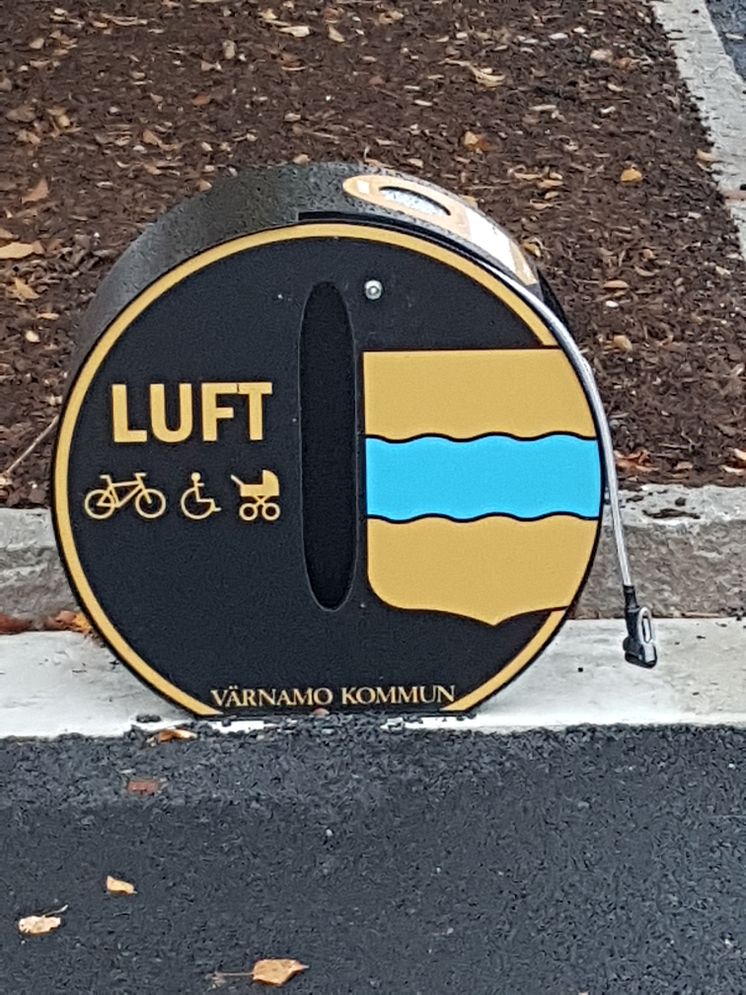 ALTAO Cykelpump med Värnamo kommuns logga