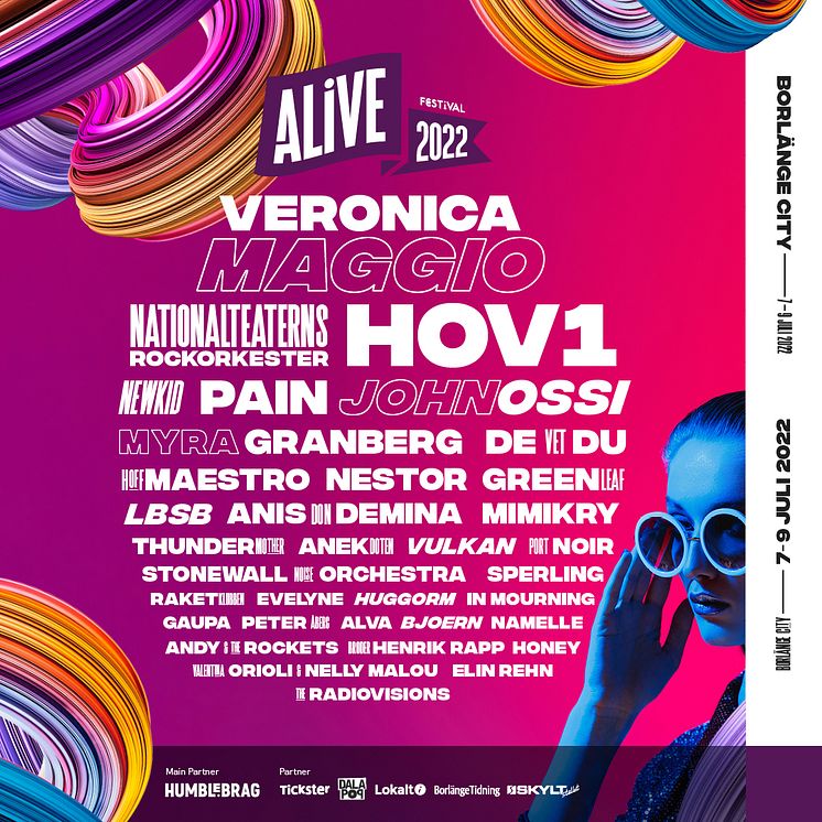 Alive Festival 2022 - affisch - slutversion alla akter - kvadrat - 1080x1080px