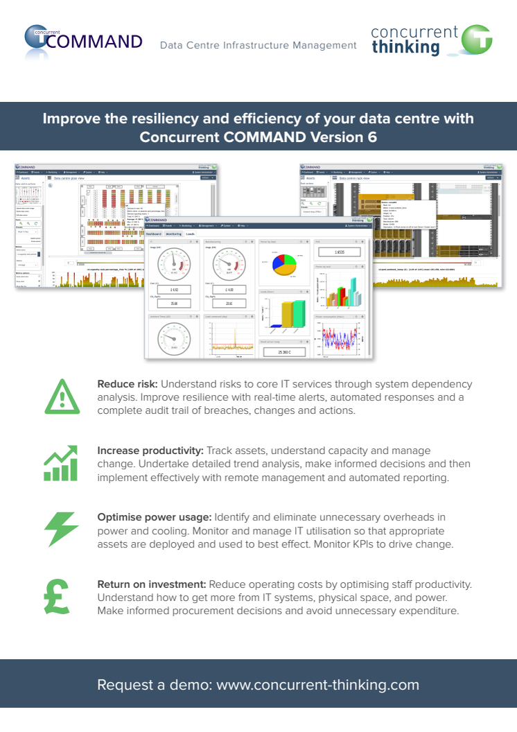 Improve the resiliency and efficiency of your data centre with Concurrent COMMAND Version 6