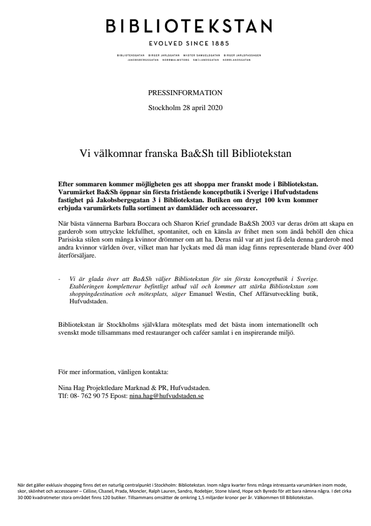 Vi välkomnar franska Ba&Sh till Bibliotekstan 