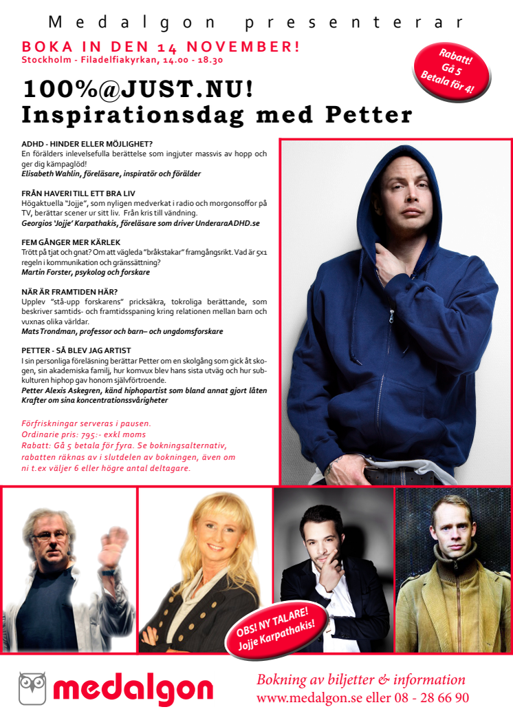 Inspirationsdag med Petter - Nytt extrainsatt programinslag