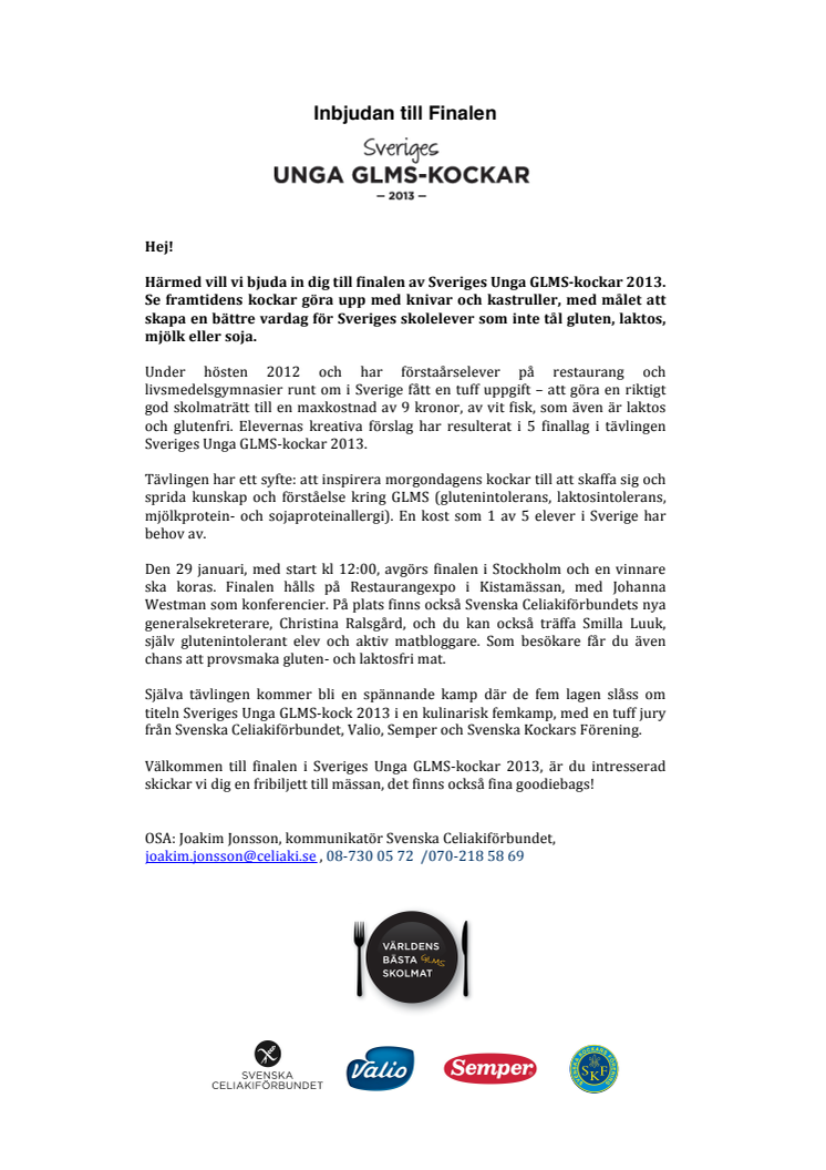 Final - Sveriges Unga GLMS-kockar