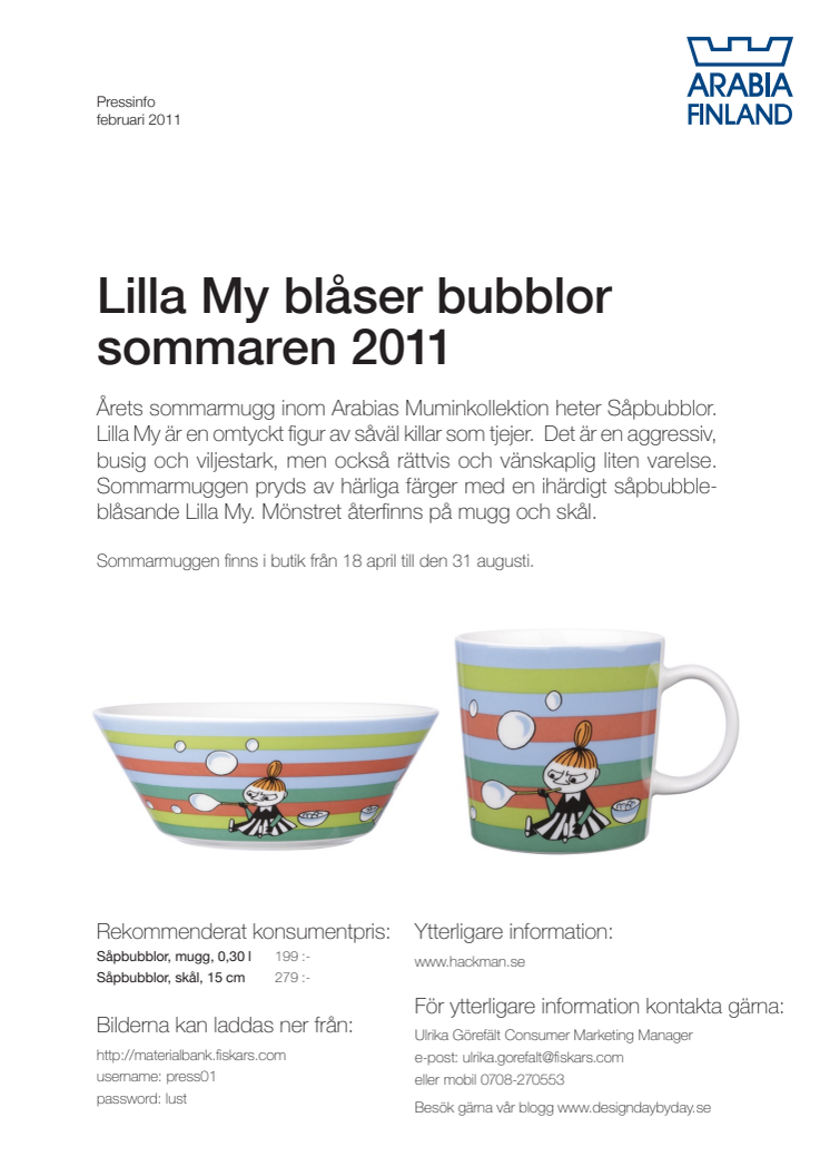 Lilla My blåser bubblor sommaren 2011