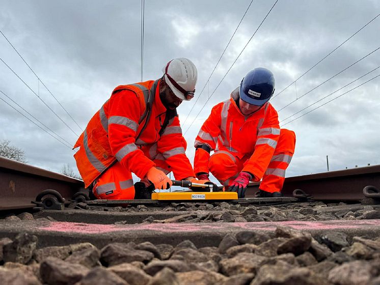 Engineers on the East Coast Digital Programme between Welwyn and Hitchin