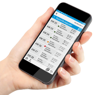 Die Auszubildenden können alle Tätigkeiten einfach und übersichtlich im Handy festhalten.