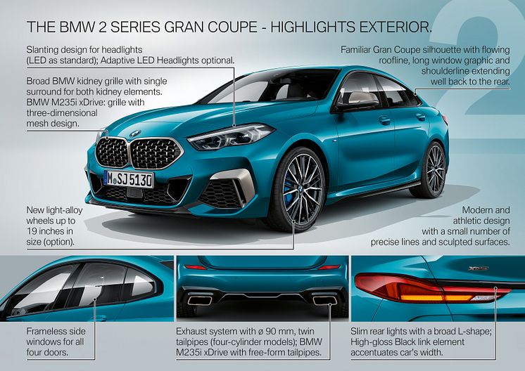 BMW 2-serie Gran Coupé - Highlights