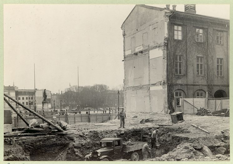 Efter rivningen av Kommendantshuset_foto Göteborgs Stadsmuseum