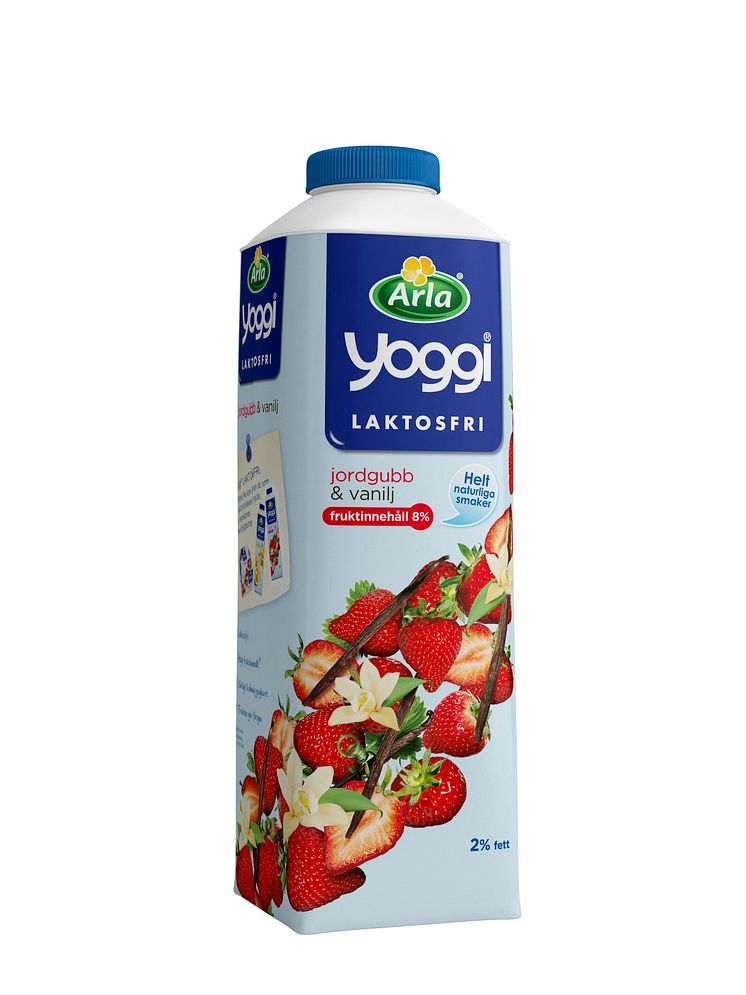 Arla Laktosefri Yoggi med jordbær og vanilje