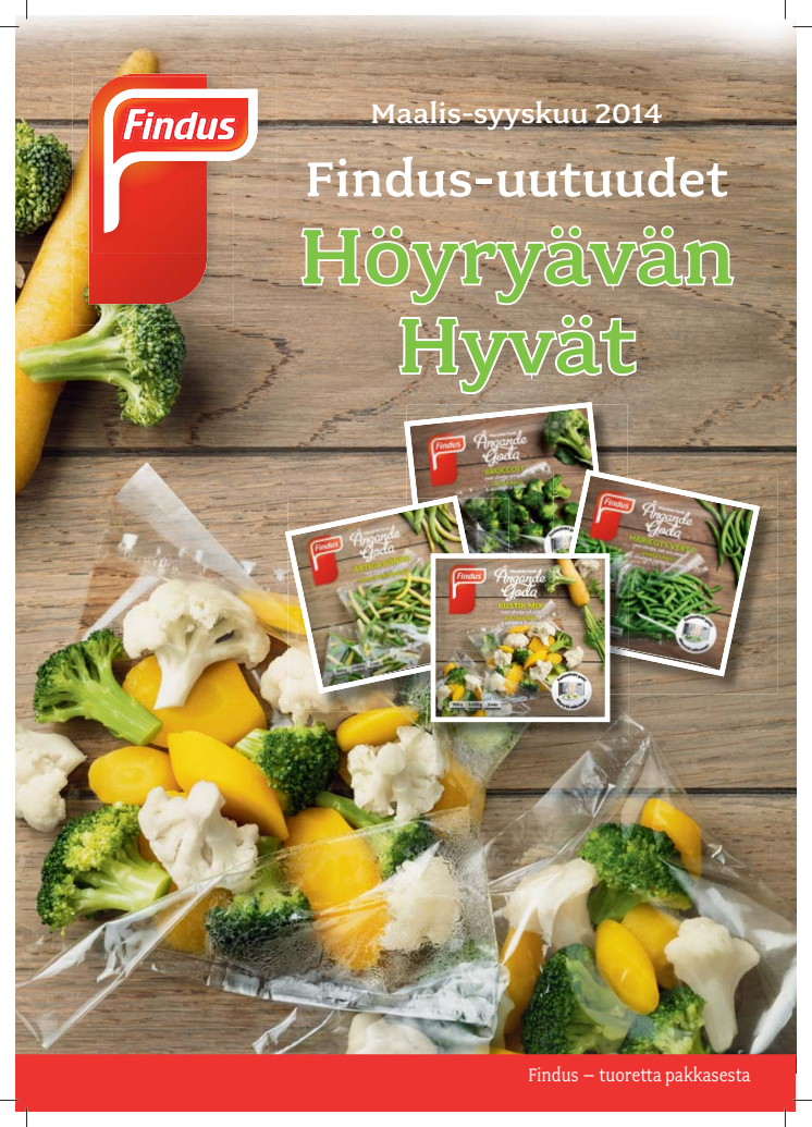 Findus-uutuudet Maalis-syyskuu 2014