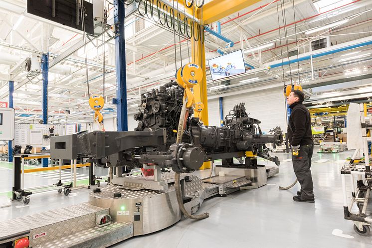 CLAAS traktorfabrik i Le Mans