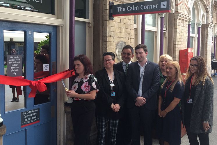 Partners officially open The Calm Corner at Crewe station - June 2019