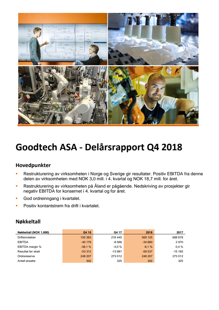 Kvartalsrapport Q4 2018