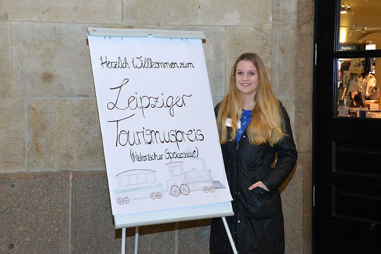 Die Begrüßung der Gäste erfolgte am Eingang der LUDWIG Buchhandlung im Hauptbahnhof Leipzig