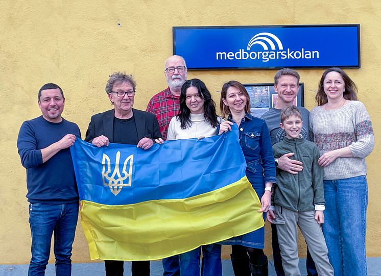 Medborgarskolan visar stöd till Ukraina i Kristianstad