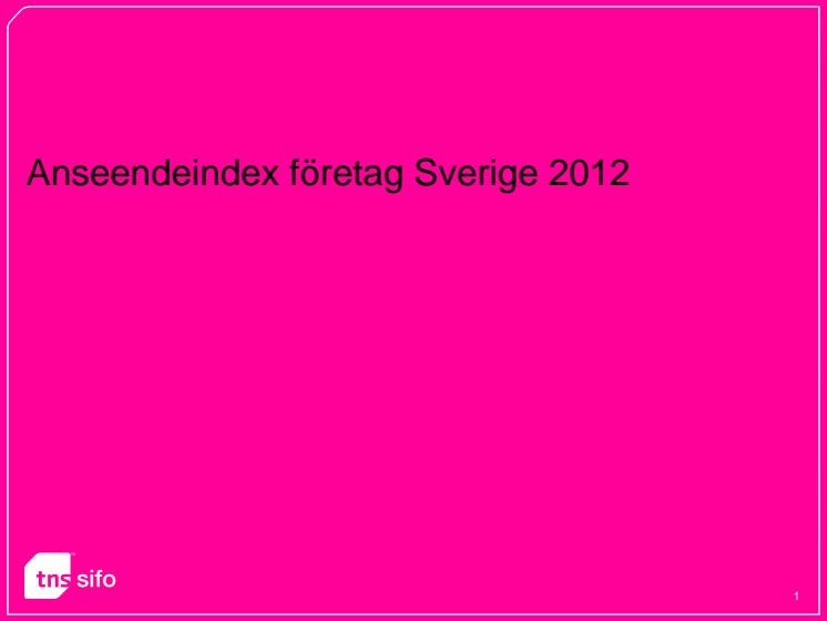 Anseendeindex företag Sverige 2012