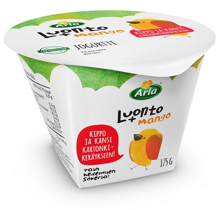 Arla Luonto + Mango -kartonkipakkaus