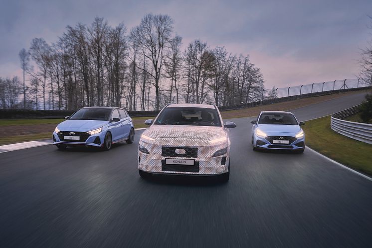 Helt nya Hyundai KONA N, i20 N och i30 N