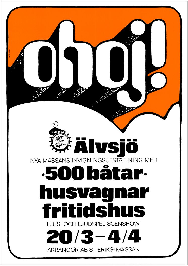 Ohoj! Poster från invigningsmässan 1971
