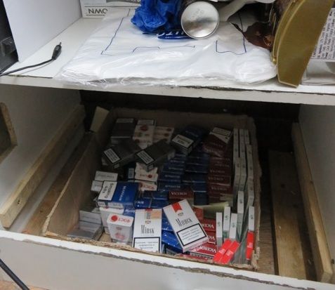 Op Scary - Cigarettes hidden in shop seized by HMRC 1