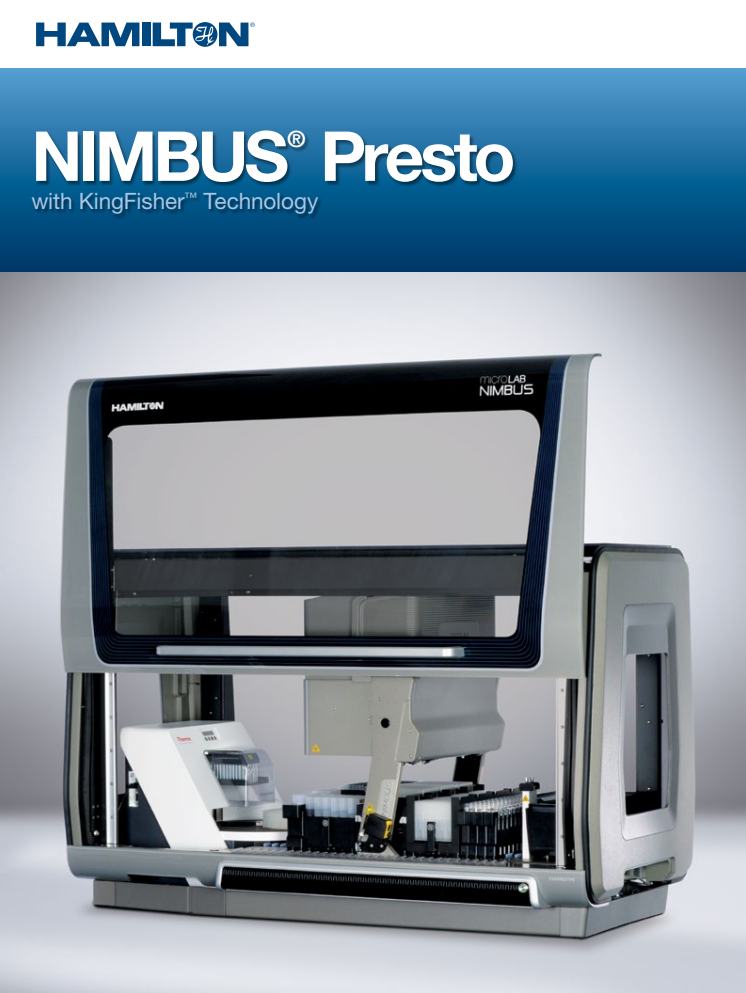 NIMBUS Presto with KingFisher technology