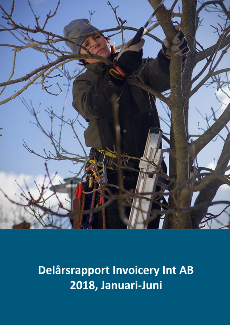 Delårsrapport januari-juni 2018 Invoicery Int AB