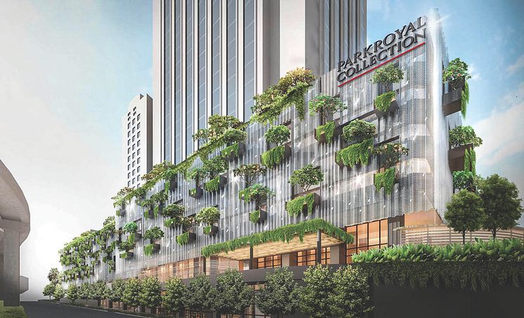 PARKROYAL COLLECTION Kuala Lumpur facade render - hi res