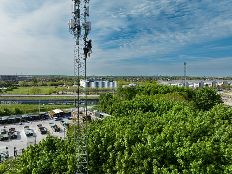 Telenor mast i bymiljø